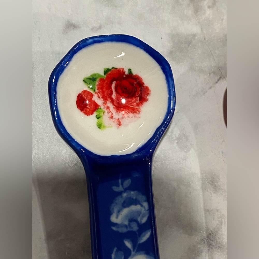 The Pioneer Woman Nesting Measuring Bowls & Spoons Set 8 piece Floral  Stoneware - Picture 5 of 16